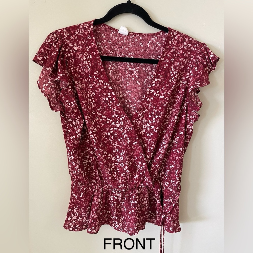 Melrose & Market cross body tie blouse